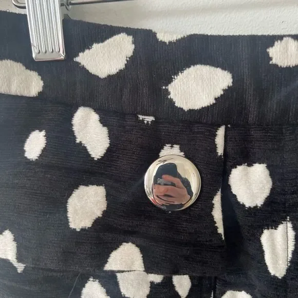 Adam Lippes Black White Spotted Pattern Jacquard‎ Mini Skirt - Picture 8 of 9